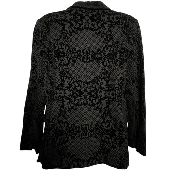 Nanette Lepore Black Brocade Velvet jacket blazer medium NWT - Picture 5 of 10